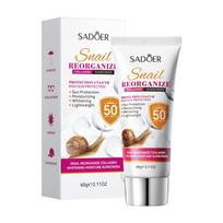 Snail Whitening Sunscreen 60g Recombinant Collagen Hydrating Moisturizing Sunscreen 60g