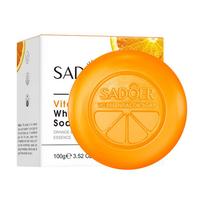 Vitaminas C Muilas SADOER Valomasis Prausimosi Valomasis Eterinis Aliejus Rankų darbo Muilas 100g