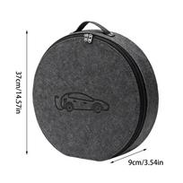 Car Cables Organizer Bag Felt cloth Auto Rechargeable Storage Tidy EV Charging Plugs Equipment Container Bag Cars Accessories