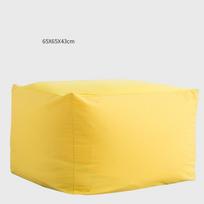 65x65x43cm New Lazy Couch Bean Bag Cover Easy Cleaning Pure Color Bean Bag Replacement Living Room Sofas Cover Inner No Filler (as the picture,65x65x43cm)