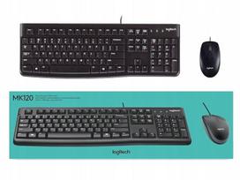 Zestaw Logitech Mk120 Usb Klawiatura K120 Mysz B100 Przewodowa Komputera
