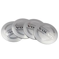 4 vnt. 56 mm automobilio ratų centriniai dangteliai, emblemos lipdukai, skirti Volvo C30 C40 C50 C70 S40 S60 S70 S80 S90 V40 V50 V60 V70 V90 XC30 XC40 sidabras