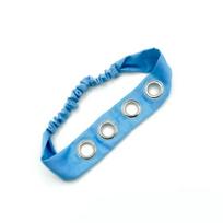 Stretchy Punk Headwrap with Eyelets Steampunk Rock Hollowed Out Eyelets Headband Leopard Print Snake Print