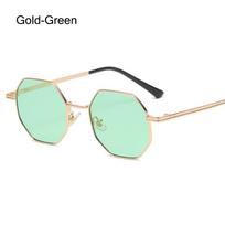 Retro UV Protection Shades Square Sunglasses Polygon Sun Glasses Metal Sunglasses Sunglasses for Men/Women