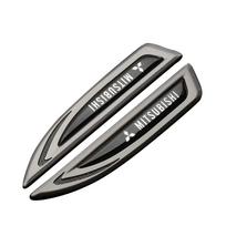 Car Fender Side Trunk Emblem Sticker for Mitsubishi Ralliart Lancer ASX L200 EVO Colt Pajero Outlander Eclipse Galant Montero juoda