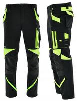 Spodnie Robocze Elastyczne Odblaskowe Neon Spandex Stretch Neoflex Bhp 46