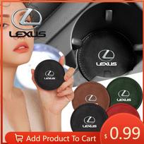 Interior Stickers Car Cup Holder Pad Leather Badge Slot Non-slip Coaster Mat Car Styling For Lexus CT200h GS300 LS430 RX450h LX5 (Black,1Pcs) juoda