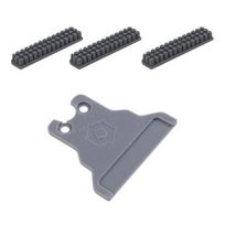 Purkštuko silikoninis šepetėlis 3D spausdintuvo purkštukų valymo įrankis Karščiui atsparus Lengvai naudojamas 3D spausdintuvo valymo šepetėlio priedas Creality K1 Max juoda