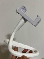 Universal Baby Monitor Holder Flexible Twisting Bracket Webcam Stand Mount Hole-Free Crib Cradle Rod balta