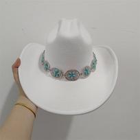 Cowboy hat fedora solid color cowboy hat new cowboy hat fedora material men and women knight hat gorras para hombres 58-60cm
