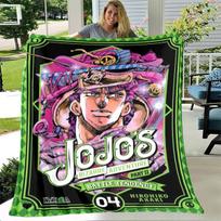 3D Print Jojos Bizarre Adventure Anime Blanket Soft Sofa Cover Throw Blanket Fleece Tapestry Warm Bed Blanket for Bedroom Couch 75x90cm
