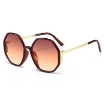 Hexagon Sunglasses Female Designer Irregular Square Sun Glases Male Driving Fishing Sun Eyewear UV Protection 400 Luxury Oculus as picture