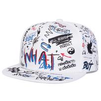 Unisex WHAT Grafiti Spausdinimo Hip-hop Kepurės Madingos Pavasario Rudens Lauko Reguliuojamos Laisvalaikio Beisbolo Kepurės Apsauganti nuo Saulės Kepurė
