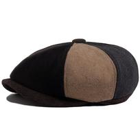 Žieminė vilnonė medžiaga Šiltas beretas Moteriškas Pavasaris Ruduo Vienspalvis Vintažinis Newsboy kepurė Vyrams Retro Storas Elastingas Moteriška kepurė Unisex