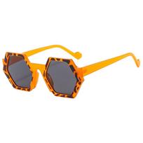 Hexagon Sunglasses Female Designer Gn Pink Square Sun Glases Male Driving Fishing UV Protection 400 Leopard Oculus as picture