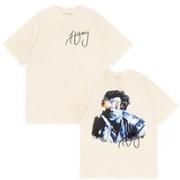 Rapper Harry Styles Tour 2026 Graphic T Shirt Men's Retro Style Hip Hop Clothing T-shirt Casual 100% Cotton Short Sleeve Tshirts S įvairiaspalvis