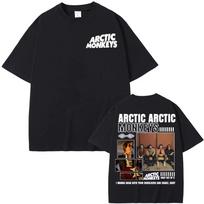 Rock Band Arctic Monkeys Cover Graphic T Shirt Men's Clothing Hip Hop Punk Streetwear T Shirts Women Casual Cotton Male T-shirt S įvairiaspalvis