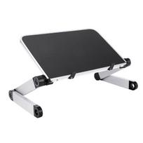 Foldable Aluminum Alloy Notebook Stand Adjustable Laptop Heighten Desktop Holder juoda