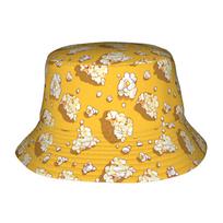 1pc Popcorn Shower Celebration Fully Printed Fisherman Hat Unisex Outdoor Sun Hat Sun Hat Fashionable One Size