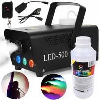 Wytwornica Generator Dymu Dymiarka Pilot Mini Led 500W 3W1 Impreza +Płyn 1L