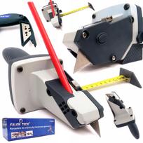 Nóż Do Cięcia Płyt Karton Gips Miarka 5 M 6 Ostrzy Falon-Tech