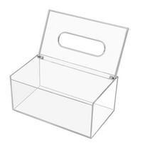Tissue Box Waterproof Transparent Visible Acrylic Clear Napkin Paper Storage Box Home Organizer Daily Use skaidri
