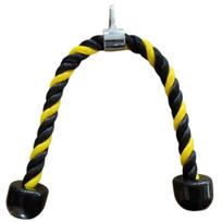 70/90cm Gym Pull Down Rope Multi-color Tricep Rope Cable  Fitness Workout 70cm juoda