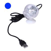 LED taškinės lemputės vandens akvariumo akvariumo šviesus USB įkrovimo lempos dekoravimas mėlyna