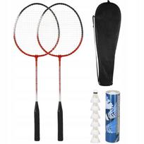 Zestaw Do Gry W Badmintona 9W1 Paletki Rakietki Lotki Pokrowiec Badminton