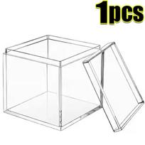 1-50pcs Acrylic High Transparency Display Boxs Food Grade Transparent Packaging Box Square Household Figurine Display Candy Boxs 5.5x5.5x5.5cm