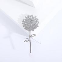 Trendy Stainless Steel Dandelion Brooches For Women Plant Pins Casual Party Accessories Luxury Gifts Friends