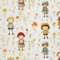 Outdoor Dekostoffe Oxford - Kinder, Blumen - Dx2300