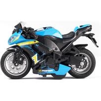 1/14 Kawasaki Miami Motociklo Žaislas, su Šviesa ir Muzika Žaislai Motociklo Metaliniai Modeliai, Žaisliniai Motociklai Berniukams, Žaislinis Motociklas Vaikams 3-9 1/14-Size:12*7*8cm mėlyna