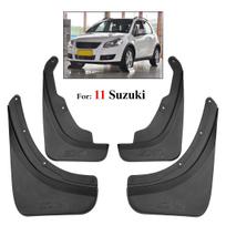 Automobilio purvasaugiai Suzuki SX4 2011 hečbekui ir krosoveriui purvasaugiai purvasaugiai purvasaugiai 2011 m. automatinis komplektas juoda