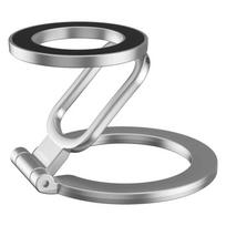 2025 Double-Sided MagSafe Phone Holder for iPhone 14/15/16, Foldable 360° Rotating Stand with Strong Magnet & Finger Grip Suppor sidabras