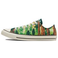 Converse Chuck Taylor All Star Comfortable Lightweight Low Top Canvas Shoes Unisex Sneakers Green Orange 170845C 36 beige