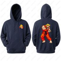 Street Fighter vyriškas džemperis su gobtuvu Anime žaidimo spaudinys Laisvas ilgomis rankovėmis megztinis Dvipusis Streetwear rudeniui ropa de hombre S