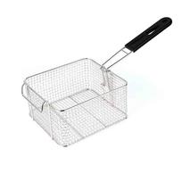Fry Basket 20.5 × 18.5 × 10.5cm Mini Fried Skewers Nickel Plated Plastic Handle