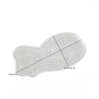 Creative Abstract Human Body Line Shape Mold DIY Ceramic Mold Cement Gypsum Tray Storage Decoration Silicone Mold Home Tools