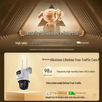 HIKVISION Q2S8DM 4G Dual-Lens Outdoor AI PTZ Security Camera