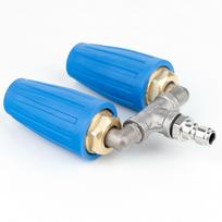 Pressure Washer Dual Turbo Nozzle 2mm Hole 4‑6GPM 4000PSI Pressure Washer Rotating Tip with 1 4 Inch Quick Connector