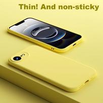 For iPhone 16e Liquid Silicone Case Non-Slip Phone Protector Case Water Proof Lightweight Phone Cover Ultra-Thin Phone Back Case