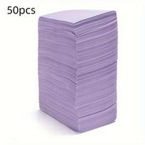 Disposable 50pcs Waterproof Tattoo Clean Pad Tattoo Bibs Table Covers Clean Pad Patient Dental Napkins Tattoo Accessories violetinė