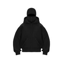 Men's Full Zip Balaclava Hoodie Casual Hip Hop Style Jacket For Outdoor L juoda