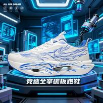 Popcorn sole running shoes parent-child model professional boys sports running shoes adult racing lace-up rotating buckle shock-absorbing shoes 33
