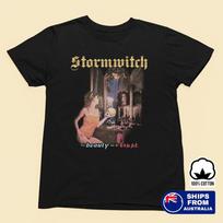 26 Stormwitch Metalinės Grupės Marškinėliai Grožis ir Žvėrys - Vyriški ir Moteriški Marškinėliai Unisex T-shirt M