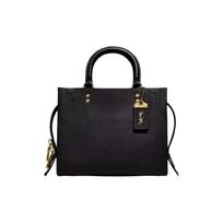 Coach Rogue rankinė su viršutine rankena, tote, crossbody, odinė, vidutinio dydžio, moteriška, žalvario spalvos, juoda C3877-B4BK Basic Set (Bag+Dust Bag)