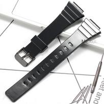 Resin Watch Band For Casio W-215H W215H W-217H F105W F108WH Replacement Watchband 18mm Waterproof Sports Watch Accessories 18mm