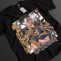 2026 Ragnarok Shirt Top Anime T-shirt QIN SHI HUANG Printed Men's and Women's Summer Cotton Comfortable and Fashionable Top Y2K 4XL