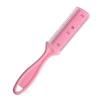 Plaukų kirpimo formavimo kirpėjo žirkliniai skustuvas Magic Blade Comb kirpimo įrankių rinkinys 1 vnt Aukščiausios kokybės dvipusės peilio plaukų žirklės violetinė